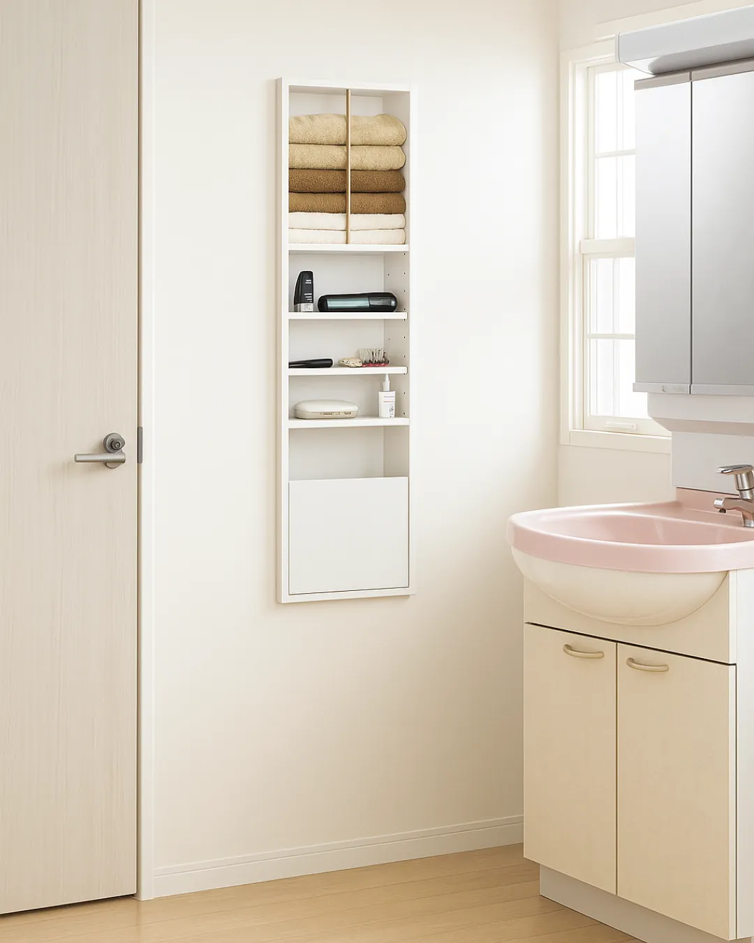 洗面所にもぴったりのスリム収納棚 洗面所にもぴったりのスリム収納棚