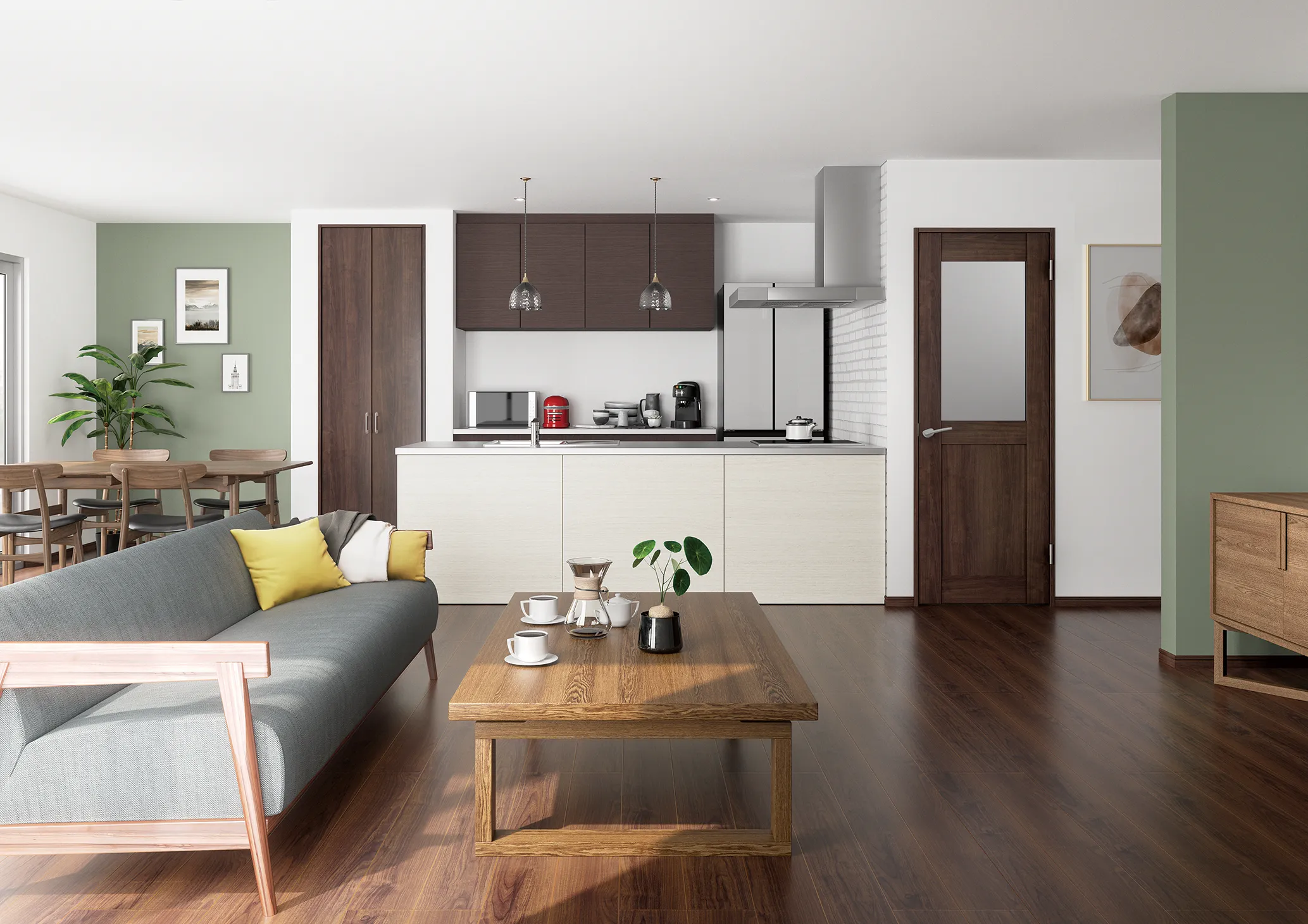 落ち着きと機能性を両立したナチュラルヴィンテージ空間