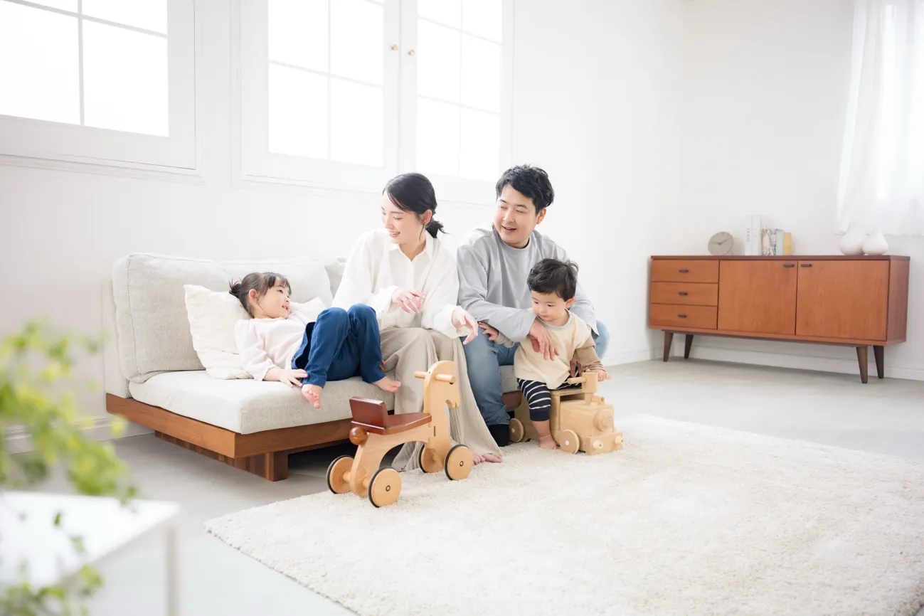 新生活　リビング　団らん